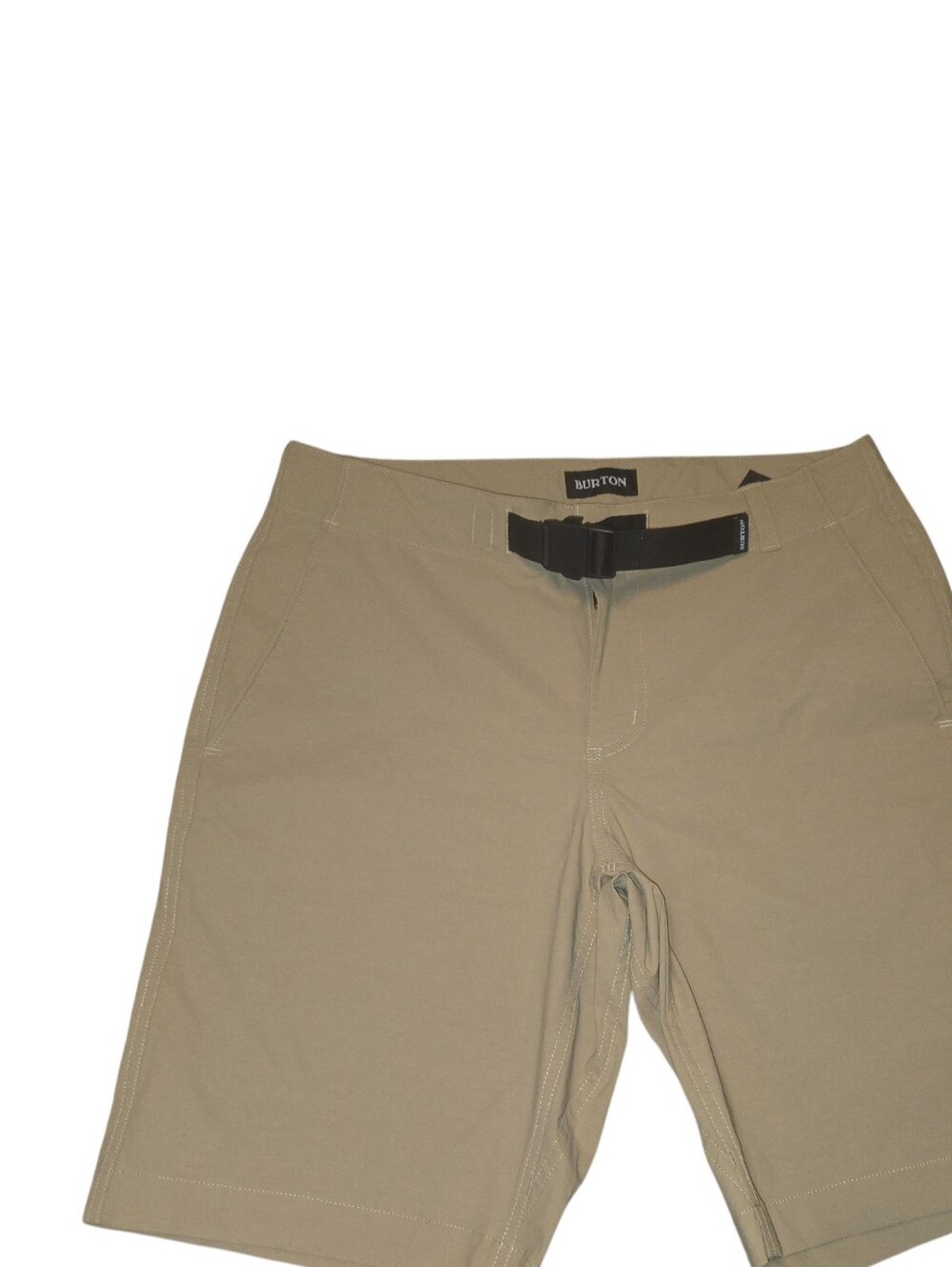 Burton Men's Hiking Shorts — Khaki Tan — Size 30 — Belted Zip-Fly